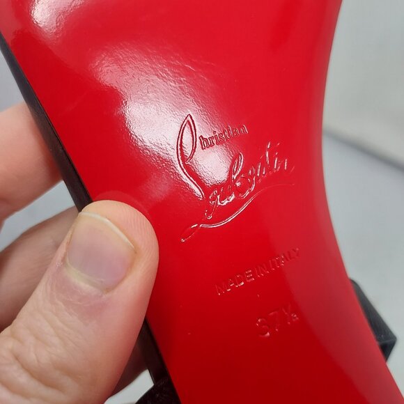 Christian Louboutin Black Miss Jane Sandal - Picture 4 of 11